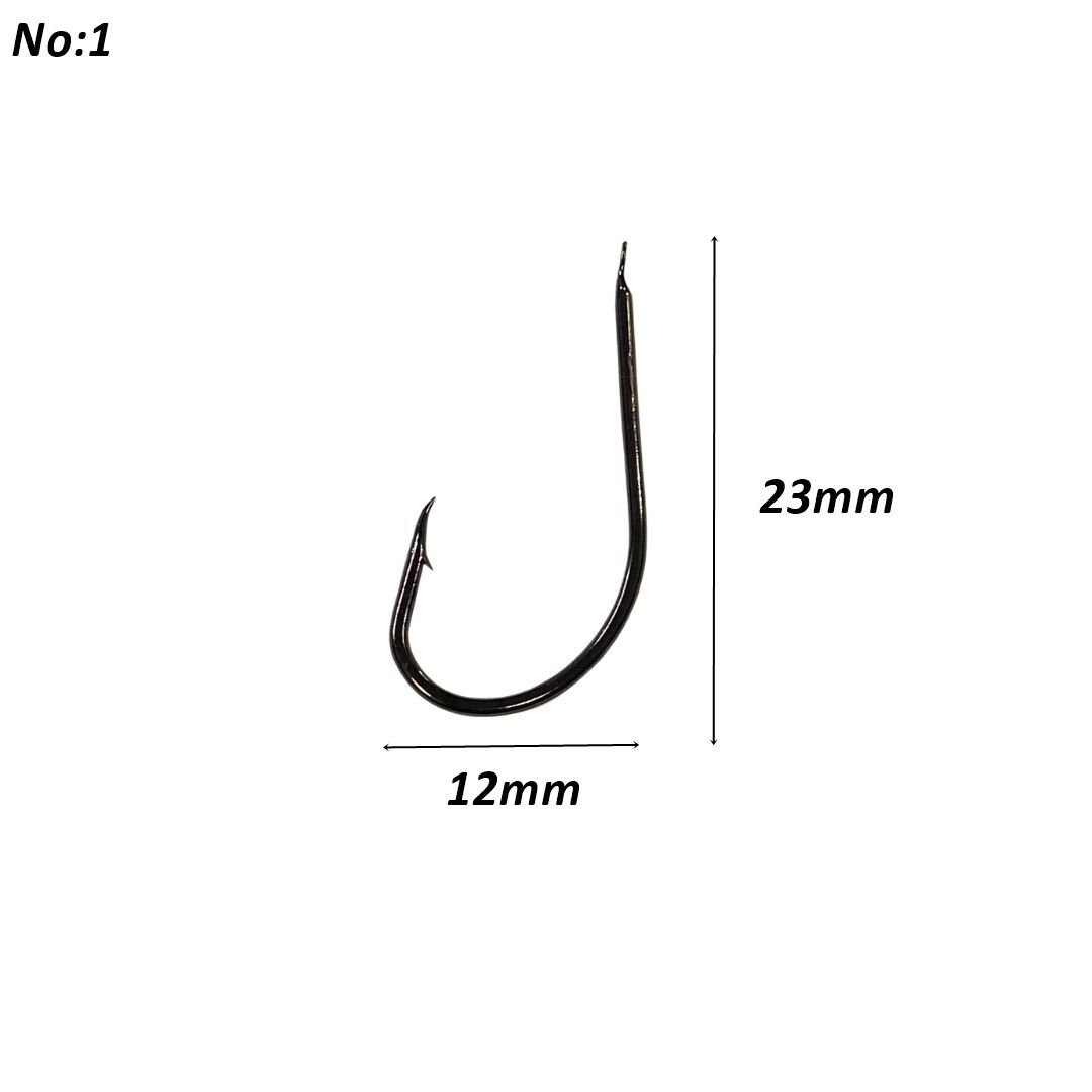 Powerex 530 model 1 Black Nickel Kutu Balık İğne 100 Adet