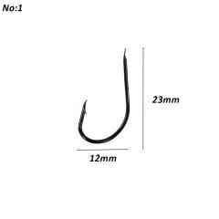 Powerex 530 model 1 Black Nickel Kutu Balık İğne 100 Adet