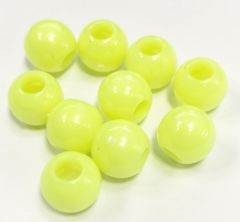 Sazan Boncuğu Fosforlu Yeşil Boncuk 10 mm.Geniş Delikli