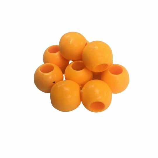 Powerex 10mm.Geniş Delikli Turuncu Sazan Boncuğu C6