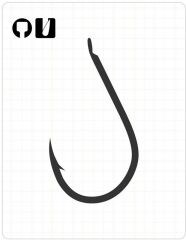 Fudo 1001 Chinu 2/0 Black Nickel İğne 7'li Paket