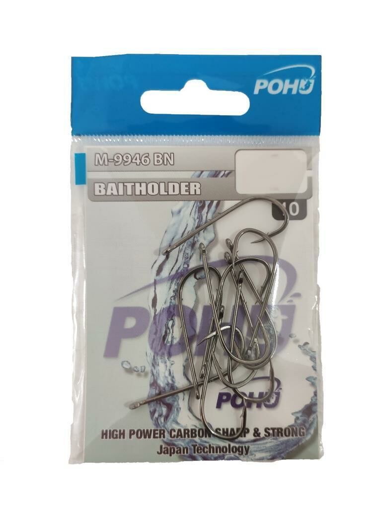 Pohu M-9946 BN Baitholder 3 No Delikli Çift Tırnaklı İğne 10'lu Paket