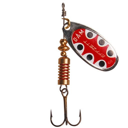 Dam Effzett Standart Spinner 2 No 4gr Döner Spin Kaşık Silver Black Dot