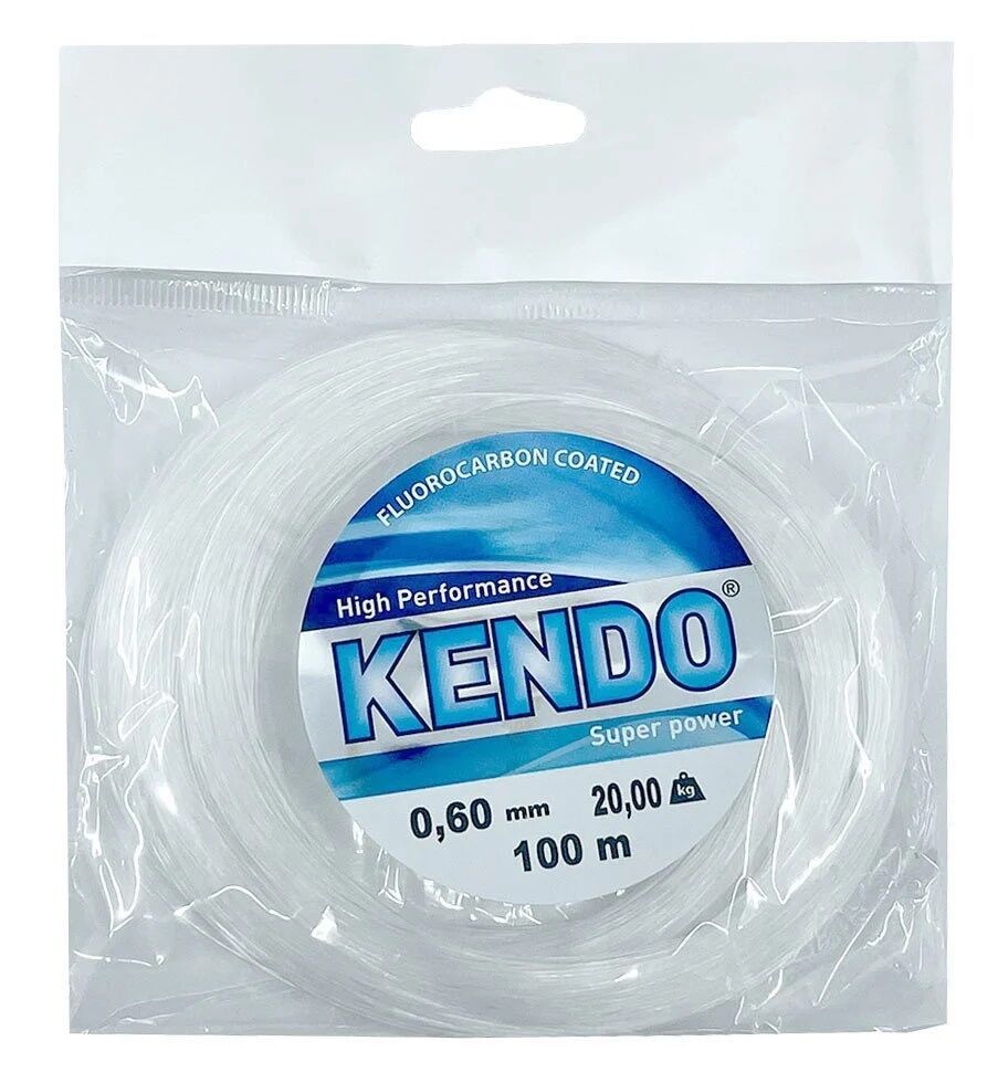 Kendo Premium 0,70 mm.Fluorocarbon Kaplama 100 mt Beyaz Poşet Misina