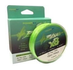 Powerex Pulse 8 örgü 150m. Apple Green 0.18mm/10 kg İp Misina
