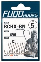 Fudo 6501 Ringed Chinu X 1,5 No. Black Nickel İğne 8'li Paket
