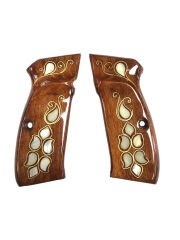 CZ 75 Uyumlu Sedef Kakma Ahşap Kabze