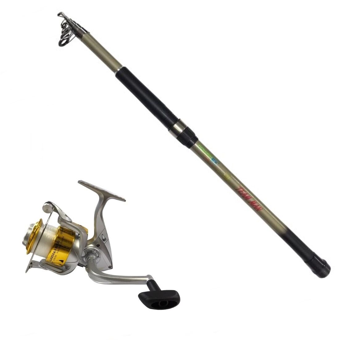 Powerex Team man 210cm. - Carrera 4000 Gold Makineli Kamış Makine Olta Seti