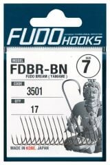 Fudo 3501 Bream Yamame 7 No. Black Nickel İğne 17'li Paket