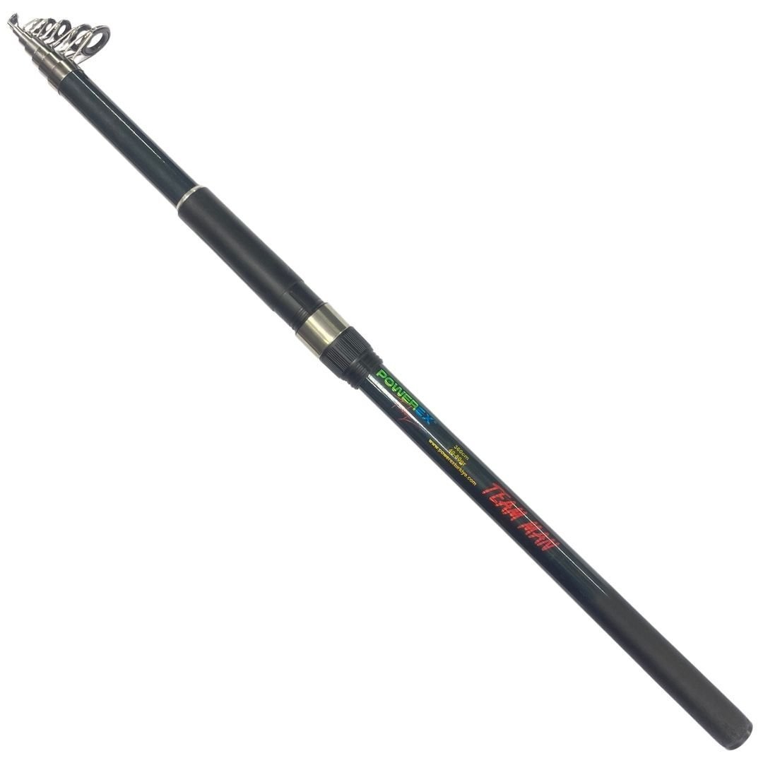 Powerex Team Man 2.40m. 40-80 gr. Atarlı Uzun Sap Teleskopik Olta Kamışı