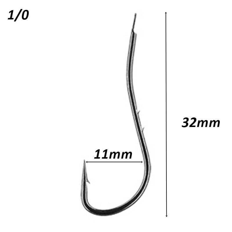 Powerex RYUSEN BH 1/0 no. Olta İğnesi Black Nickel 100lü