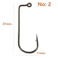 Powerex 2no. Zoka (Jig head) İğnesi Black Nickel 100lü