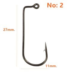 Powerex 8225 Aberdeen Jig 2no. Zoka (Jig head) İğnesi Black Nickel 100lü