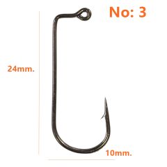 Powerex 8225 Aberdeen Jig 3no. Zoka (Jig head) İğnesi Black Nickel 100lü