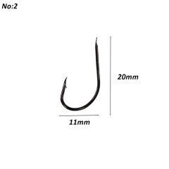 Powerex 530 model 2 Black Nickel Kutu Balık İğne 100 Adet