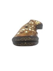 Smith Wesson Uyumlu K , L , N Model Çerçeve Sedef Kakma Ahşap Kabze Mod15