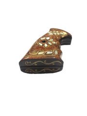 Smith Wesson Uyumlu K, L, N Çerçeve Sedef Kakma Ahşap Kabze Mod17