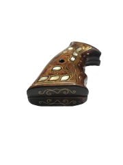 Smith Wesson Uyumlu K, L, N Çerçeve Sedef Kakma Ahşap Kabze Mod18