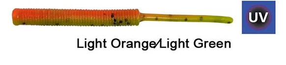 Kendo Fire Worm Lrf Silikonu 5cm 18 Adet Light Orange/Light Yellow