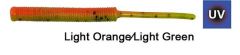 Kendo Fire Worm Lrf Silikonu 5cm 18 Adet Light Orange/Light Yellow