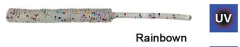 Kendo Fire Worm Lrf Silikonu 5cm 18 Adet Rainbow