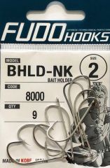 Fudo 8001 Bait Holder 1 No. Black Nickel İğne 6'lı Paket
