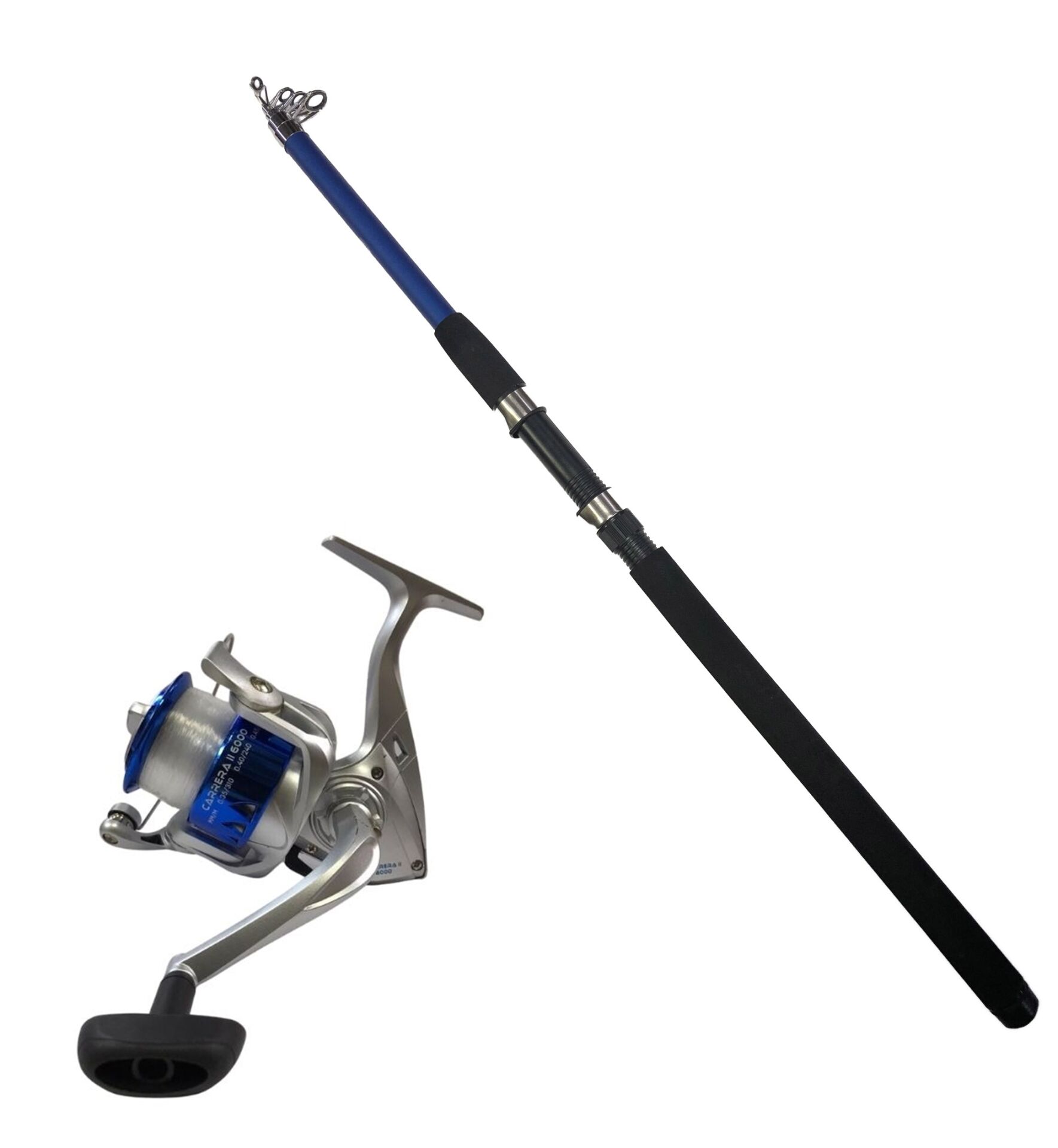 Powerex Sapphire 210m - Carrera 4000 Mavi Kamış Makine Olta Seti