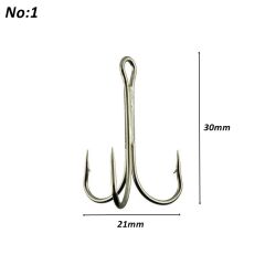 Powerex 8236 Shiny Nickel Parlak Krom Paslanmaz 1 no. Üçlü İğne 100 lü kutu