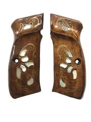 CZ75 Uyumlu Özel Seri Sedef Kakma Ahşap Kabze Mod51