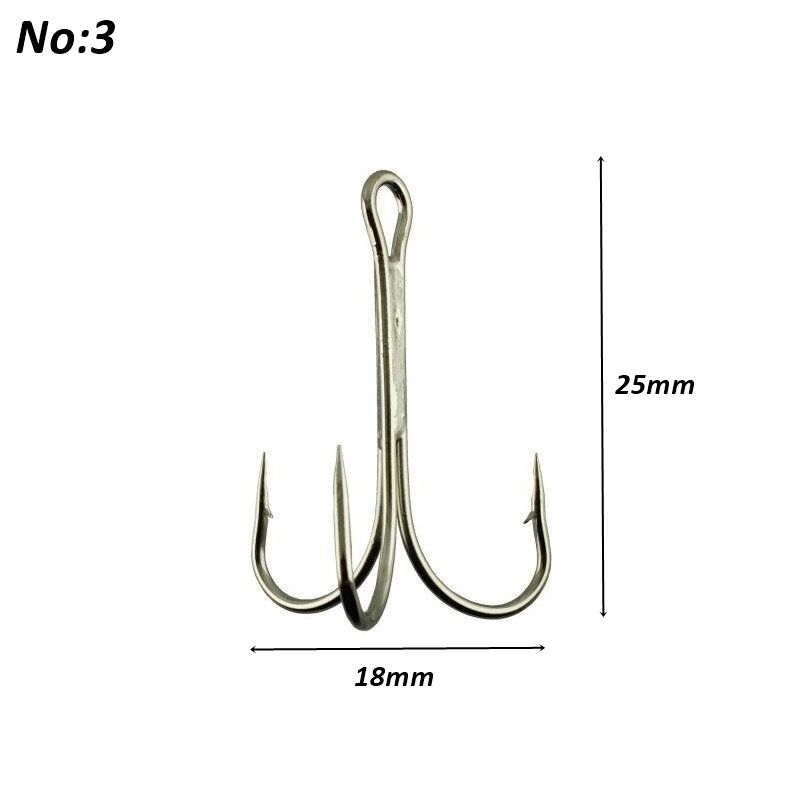 Powerex 8236 Shiny Nickel Parlak Krom Paslanmaz 3 no. Üçlü İğne 100 lü kutu