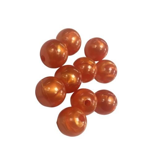 Powerex 14mm.Dar Delikli Dalgalı Turuncu Sazan Boncuğu C15
