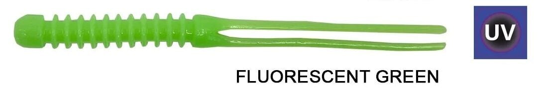 Kendo Killer Worm Lrf Silikonu 5,5cm 12 Adet Fluorescent Green