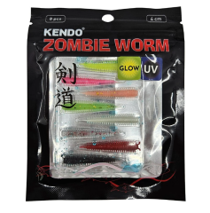Kendo Zombie Worm Lrf Silikonu 4cm 8 Adet Mix Color