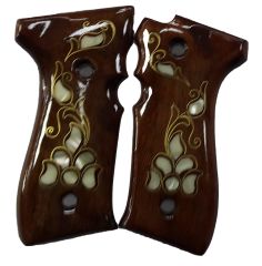 Yavuz 16  - Beretta F92 Sedef Kakma Kabze Model 1