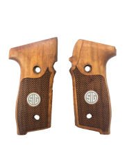Sig Sauer P229 Uyumlu Özel Seri Lazer Kesim Metal Ahşap Kabze Mod7