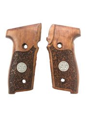 Sig Sauer P229 Uyumlu Özel Seri Lazer Kesim Metal Ahşap Kabze Mod5