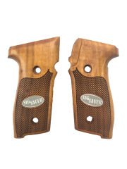 Sig Sauer P229 Uyumlu Özel Seri Lazer Kesim Metal Sig Sauer Yazılı Ahşap Kabze Mod4