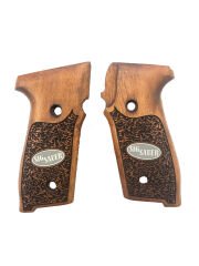 Sig Sauer P229 Uyumlu Özel Seri Lazer Kesim Metal Sig Sauer Yazılı Ahşap Kabze Mod2