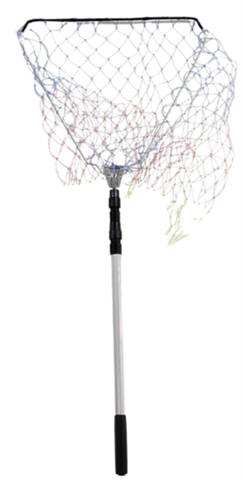 Powerex Üçgen 50x50 Katlanır Misina Torlu Kepçe 150cm Sap