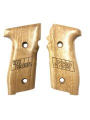 Sig Sauer P229 Uyumlu Özel Seri Lazer Kesim Sig Sauer P229 Yazılı Ahşap Kabze Mod1