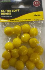 Powerex 14mm Ultra Parlak Sarı Yüzen Mısır Kokulu Sazan Yemi