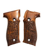 Sig Sauer P226 Uyumlu Özel Seri Lazer Kesim Sig Sauer P226 Yazılı Ahşap Kabze Mod4