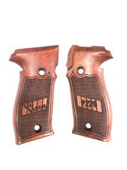 Sig Sauer P226 Uyumlu Lazer Kesim Sig Sauer P226 Yazılı Kızıl Ahşap Kabze
