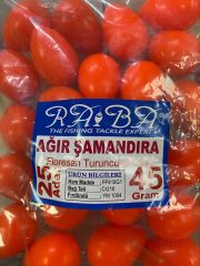 Raba 45gr. Floresan Turuncu Bulrag Ağır Şamandıra, Fırdöndülü Zargana Topu