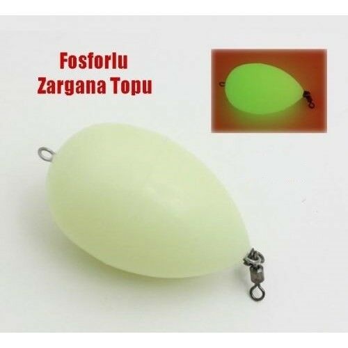 Raba 45gr. Fosforlu Glow Bulrag Ağır Şamandıra, Fırdöndülü Zargana Topu