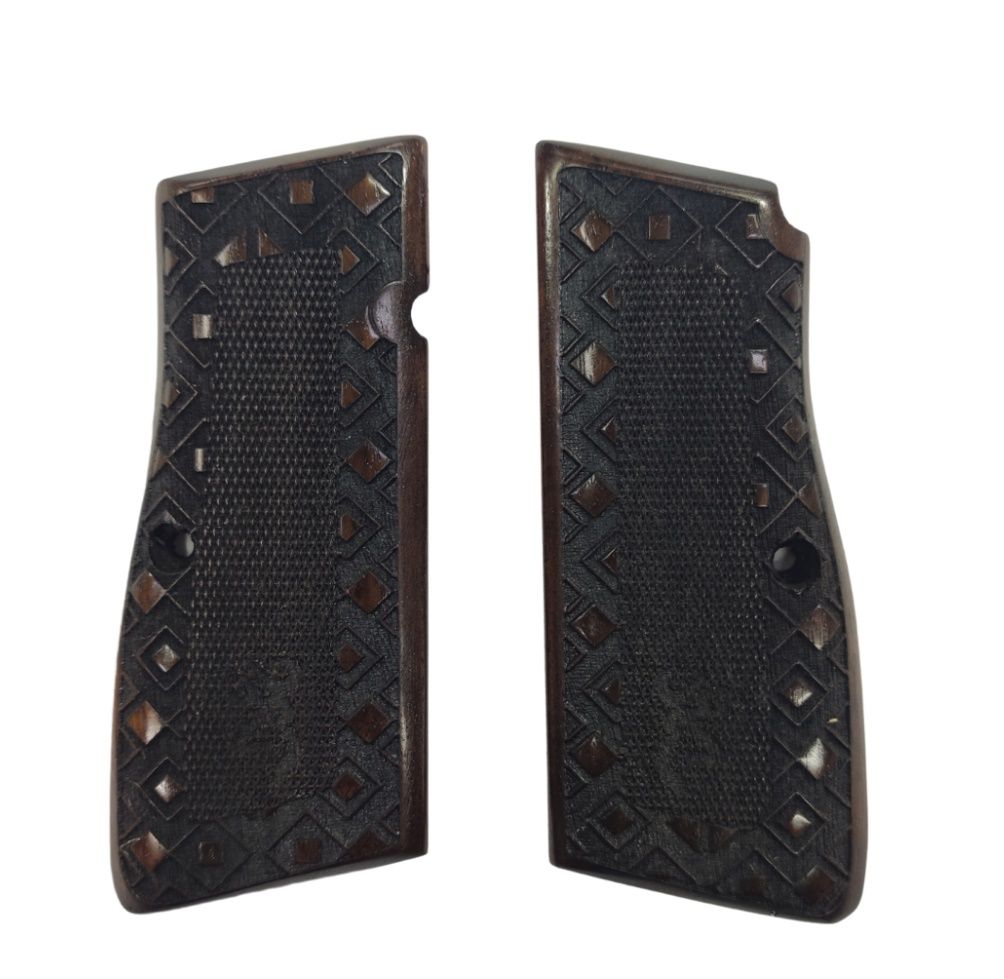 Belçika Browning Hp 14 Uyumlu Özel Üretim Lazer Kesim Ahşap Kabze 2022-41