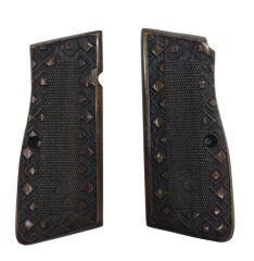 Belçika Browning Hp 14 Uyumlu Özel Üretim Lazer Kesim Ahşap Kabze 2022-42