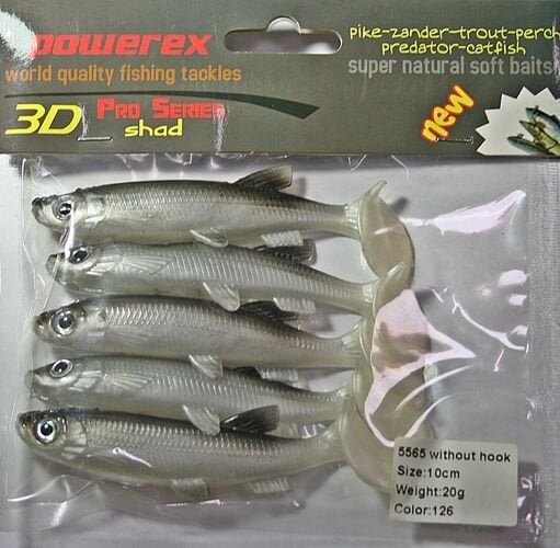 Powerex 3D 5565 10 cm. 126 Silikon Sahte Yem 5li Paket