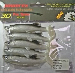 Powerex 3D 5565 10 cm. 126 Silikon Sahte Yem 5li Paket