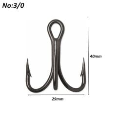 Powerex 8236 Black Nickel Paslanmaz 3/0 Üçlü İğne 100 lü kutu